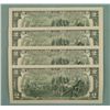 Image 2 : 4 Consec # CU 2003A $2 Bills Notes L Mint San Francisco