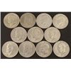 Image 1 : 11 Different Dates Uncirculated Eisenhower Dollar Coins