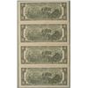 Image 2 : 4 Consec # 2003A $2 Notes G Mint Bills Chicago UNC