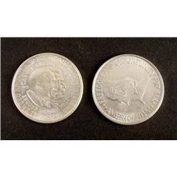 2 Gem UNC 1951,1952 Booker T Washington / Carver Half $