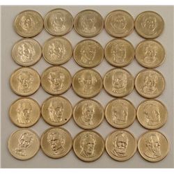 25 Diff Date Gem UNC Presidential Gold Coins 2007-10