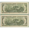 Image 2 : 2 Consec # 2003 A $2 Bills F Mint Atlanta Notes CU