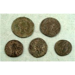 5 Bronze & Copper Ancient Roman Coins Aurelianus + More