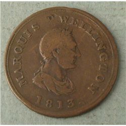 1813 Marquis Wellington Commerce Token Canada