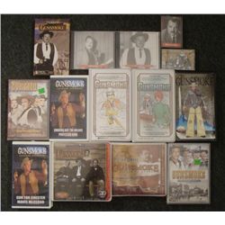 14 item Gunsmoke Collection DVDs VHS Cassette Tapes CDs
