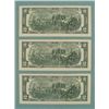 Image 2 : 3) 2003 Consec # $2 Notes Two Dollar Bills I Mint MN CU