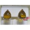 Image 2 : Three Piece Citrine and Diamonds 14K Yellow Gold set