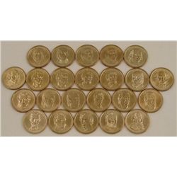 23 Diff Date Gem UNC Presidential Dollar Coins 2007-10