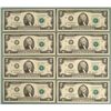 Image 1 : 8 Consec L Mint San Francisco CU 2003-A $2 Bills Notes