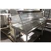 Image 1 : STAINLESS STEEL MOBILE PREP TABLE DISPLAY CASE