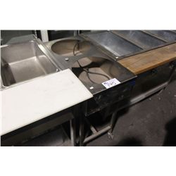 2 STATION MOBILE STAINLESS STEEL FOOD WARMER