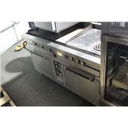 STAINLESS STEEL OVEN WITH GRIDDLE & 2 BURNERS