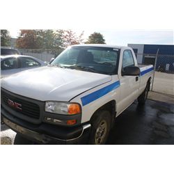 2000 WHITE GMC SIERRA P/U SL SERIES