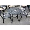 Image 1 : BLACK METAL PATIO CAFE TABLE