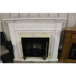 DIMPLEX ELECTRIC FIRE PLACE WITH WHITE MANTEL