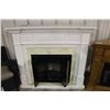 Image 1 : DIMPLEX ELECTRIC FIRE PLACE WITH WHITE MANTEL