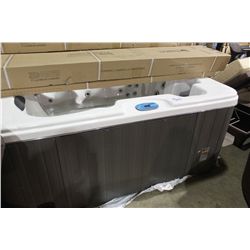 6 PERSON HOT TUB WITH LOUNGER -  45 STAINLESS STEEL