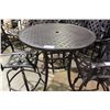 Image 1 : BLACK METAL WEAVE TOP BAR HIGHT PATIO TABLE