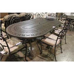 GOLD DESIGNER METAL PATIO TABLE