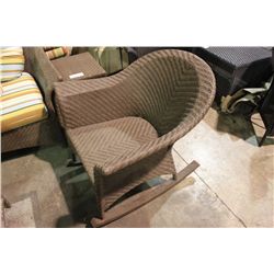 DARK COFFEE RATAN ROCKING CHAIR