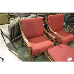 RUST COLORED KNOT STYLE LARGE SEAT DINING CHAIR