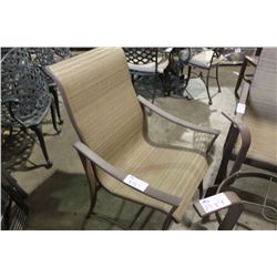 ALU-MONT BROWN MESH BACK PATIO CHAIR