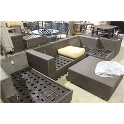 VIRO CHOCOLATE RATAN 4 PEICE SECTIONAL