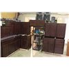 Image 2 : 10 X 14 EXPRESSO 17 PEICE KITCHEN CABINET SET