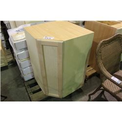 24 X 36 X 16 MAPLE FRONT WALL CORNER CABINET