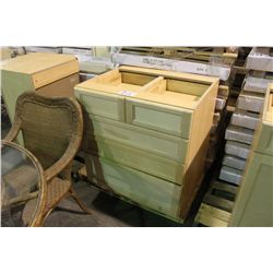 30" 5 DRAWER MAPLE FRONT BASE CABINET