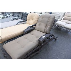 BROWN RATAN MOBILE LOUNGE CHAIR