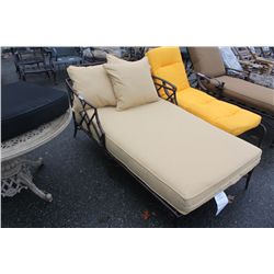 BROWN BAMBOO STYLE DOUBLE LOUNGER