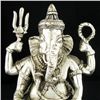Image 4 : India Nickel Plated Ganesh Temple Piece (CLB-875)