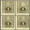 Image 1 : 1910 Paraguay 1c Numeral Block of 4 Variety (STM-0518)