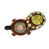 Image 1 : Tibet Teak Turtle Bone Zodiac Compass (ANT-1305)