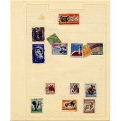 1940s/50s S. Africa Hand Made Stamp Album Pg 14pc (STM-0278)