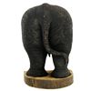 Image 1 : Handcarved Teak Elephant Derrier Tush (CLB-921)