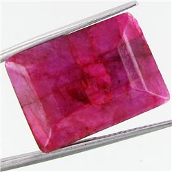 13.7ct African Ruby Rectangle Cut (GEM-37067)