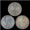 Image 2 : 1968-74 Germany Silver 5 Mark BU Lot of 3 (COI-8502)