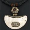 Image 1 : Tibet Shell Agate Bead Nickel Necklace (JEW-3277)