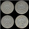 Image 1 : 1965D/G/F/J Germany 1 Mark Hi Grade Scarce 4 Pcs (COI-8166)