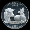 Image 1 : 2004S Wisconsin Silver 25c Graded NGC PR70 DCAM (COI-5468)