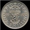 Image 2 : 1959 British QE2 1 Shilling Rare Scottish Rev MS65 (COI-8956)