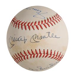 Mickey Mantle, Duke Snider, and Willie Mays