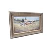 Image 2 : Original on Canvas entitled "Stranger in Camp" signed by noted Arizona artist Paul Abrams Jr. Size i