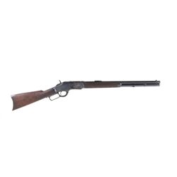 Winchester Mdl 1873 Cal .44-40 SN:702019B Later production Model 1873 lever action short rifle in de