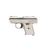 Raven P25 Cal .25auto SN:039375 Very nice single action pocket pistol. Nickel finish, white plastic 