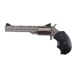 No. Amer. Arms Mdl MMT 17 Cal .17 SN:YS1351, Small frame single action 5 shot revolver with exposed 