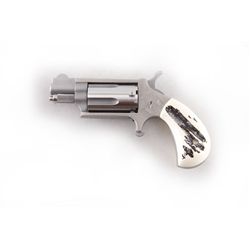 No. Amer. Arms Mdl 22MS-GSTG Cal .22mag SN:E136565, Very small single action 5 shot revolver with ex