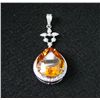 Image 1 : GT0041 Citrine & Diamond Pendant